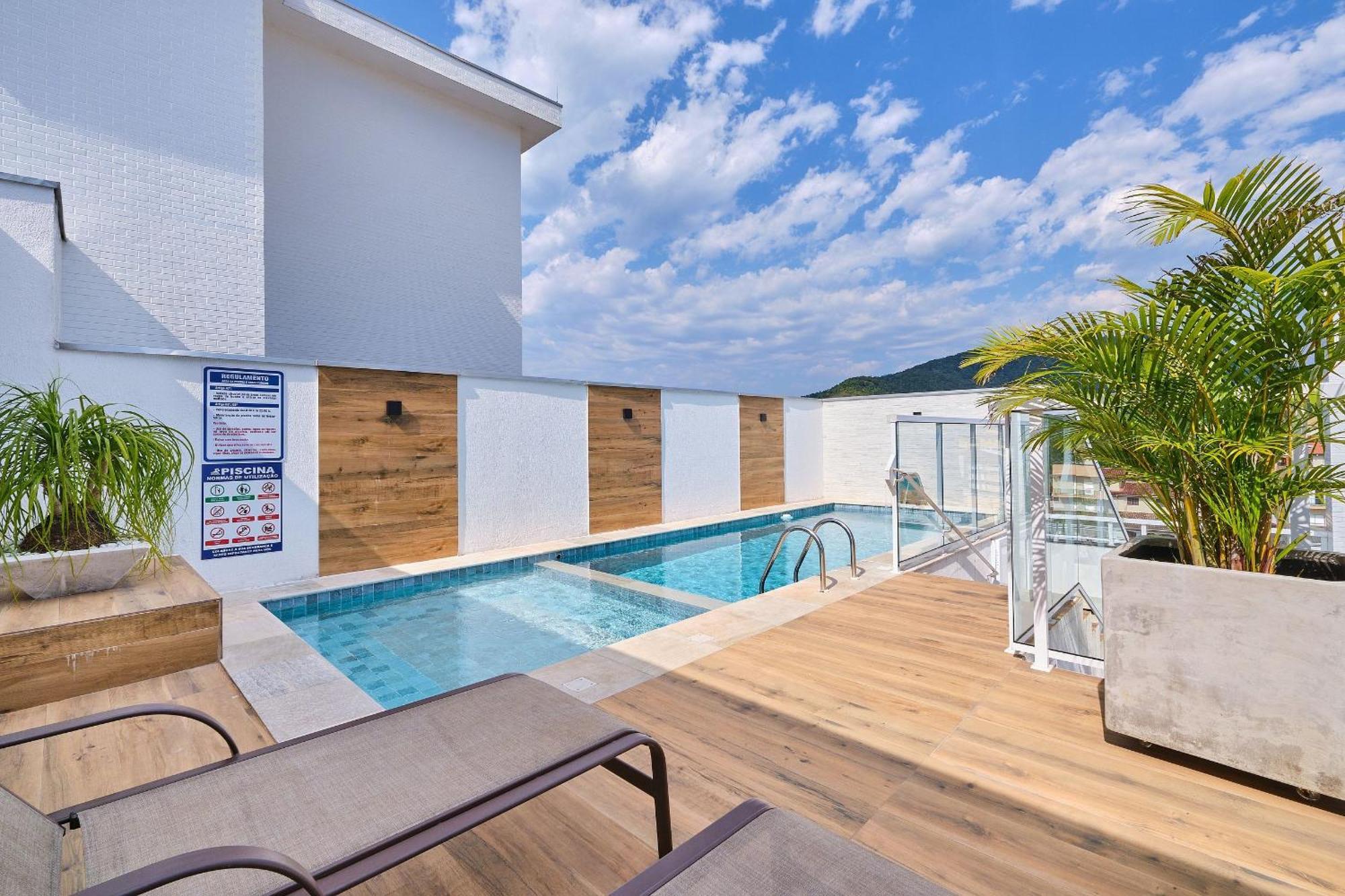 Af-39 NOVO, AR, PISCINA, CHARMOSO E BEM LOCALIZADO Ubatuba Exterior foto